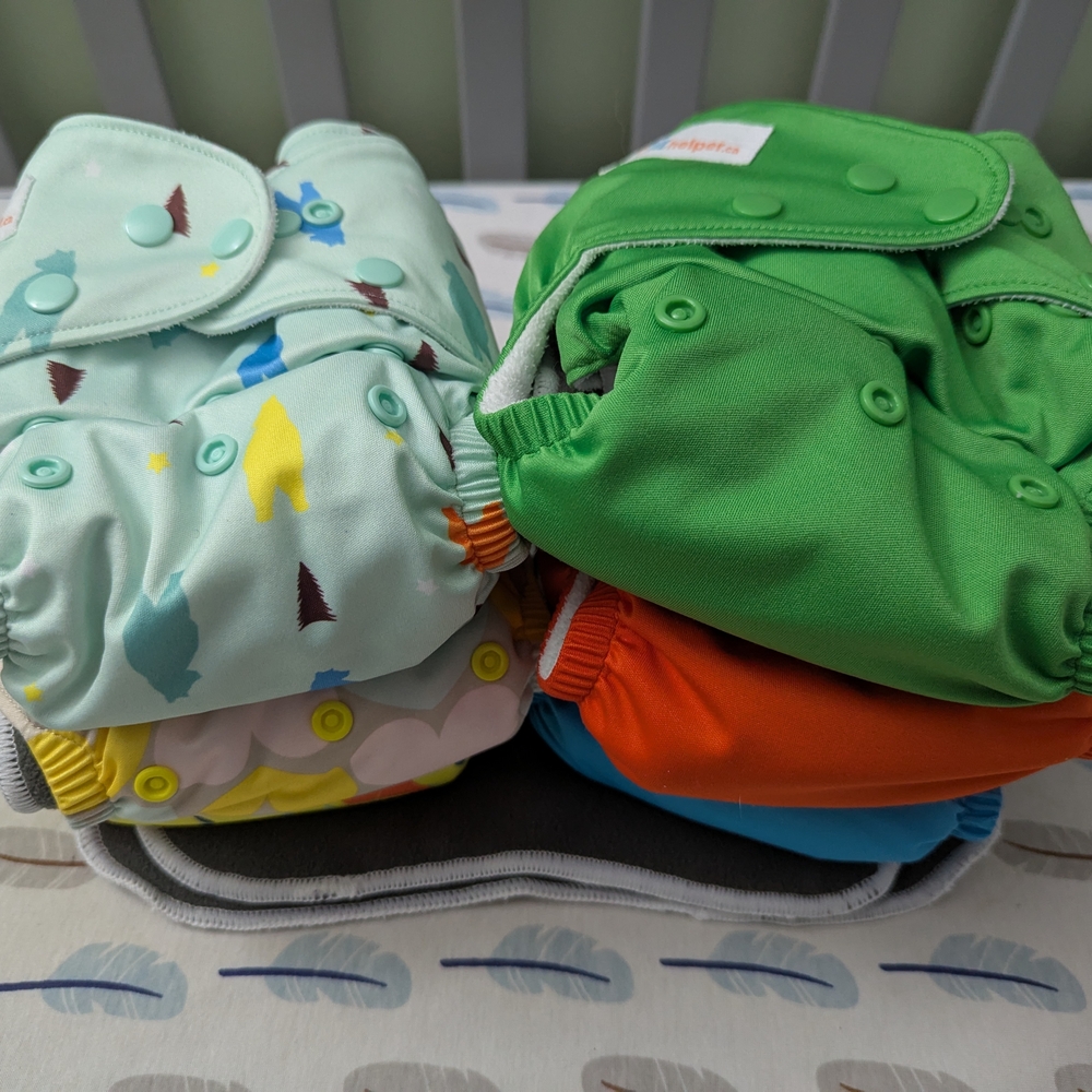 Lil Helper Charcoal Cloth Diaper AI2